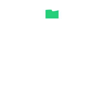 government building with a green flag icon