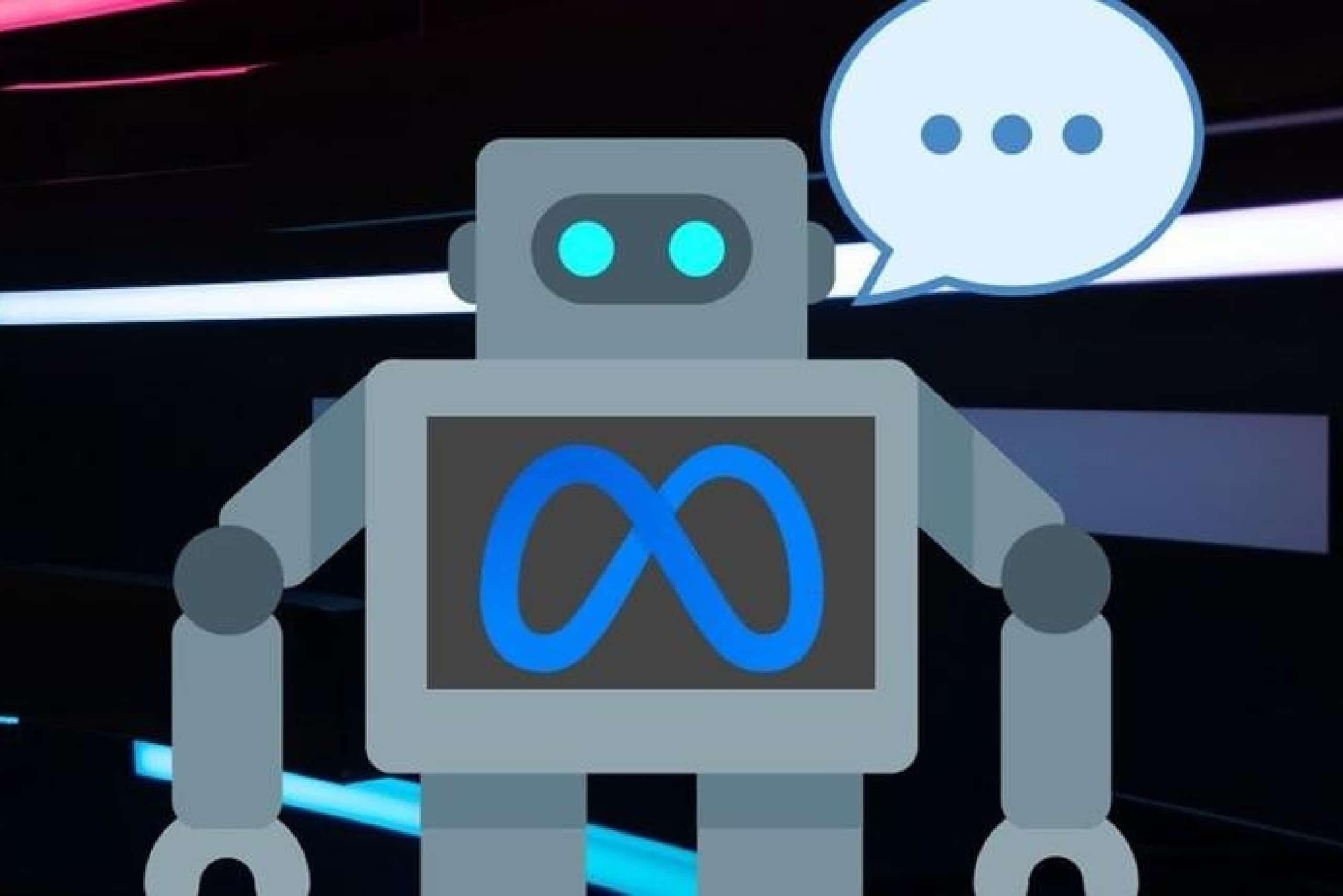 illustration of a robot with a speech bubble by its head