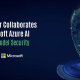 hidden layer and microsoft logos with a 3D digital texture shield