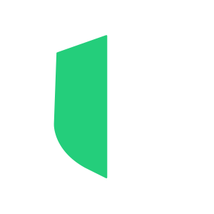 green and white shield icon