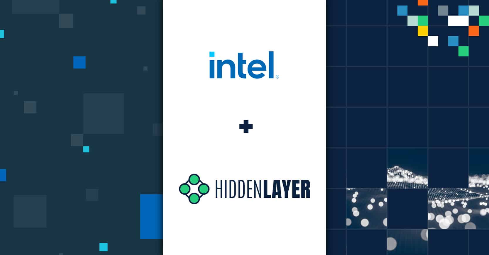Intel and HiddenLayer logos