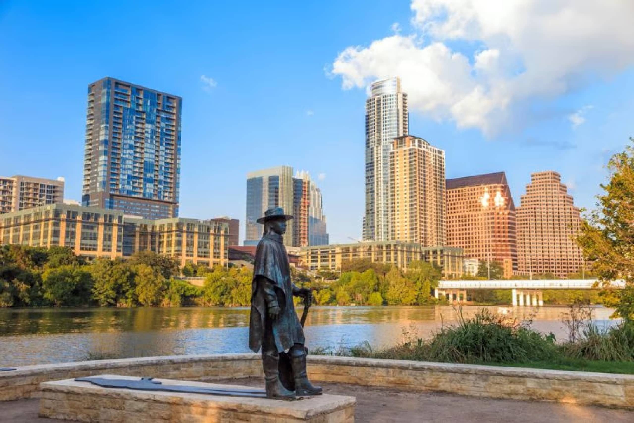 downtown Austin Texas and the river