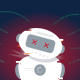 dead robot with code coming out of its head